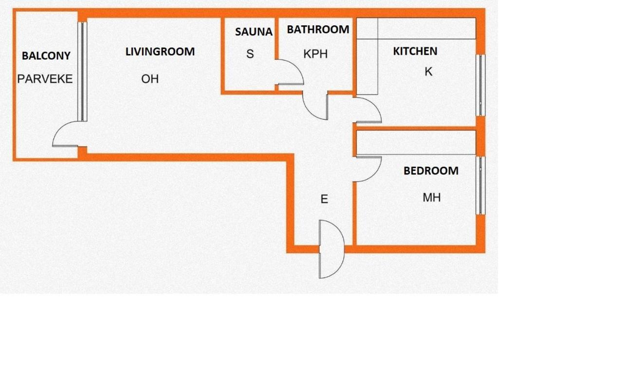 1-Bedroom Apartment With Sauna Гейнола Екстер'єр фото